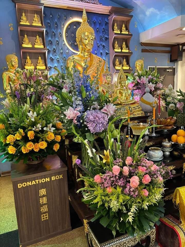 Vesak shrine at Buddhaguna Buddhist Temple